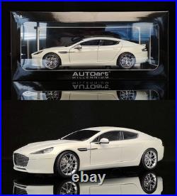 AUTOart 1/18 Aston Martin Rapide S 2015 White Diecast Car Model 70256