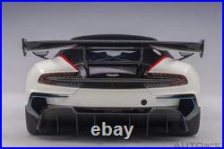 AUTOart 1/18 Aston Martin Vulcan metallic white/blue red stripe