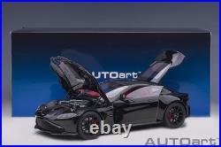 AUTOart 1/18 Scale Aston Martin Vantage 2019 Black/Carbon Black Roof Finished Mo AUTOart 1/18 Scale Aston Martin Vantage 2019 Black/Carbon Black Roof Finished Mo