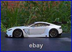 AUTOart 1/18 Scale Aston Martin Vantage V12 GT3 White Diecast Car Model Toy