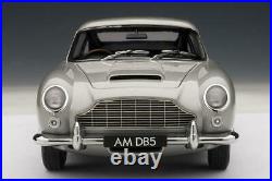 AUTOart 1/18 scale Aston Martin DB5 color Silver Finished Product length 25cm