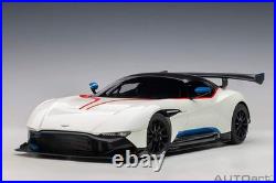 AUTOart 2019 Aston Martin Vulcan Stratus White with Blue & Red Stripes 118 70261
