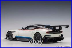 AUTOart 2019 Aston Martin Vulcan Stratus White with Blue & Red Stripes 118 70261
