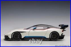AUTOart 2019 Aston Martin Vulcan Stratus White with Blue & Red Stripes 118 70261