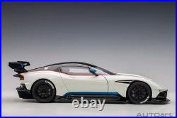 AUTOart 2019 Aston Martin Vulcan Stratus White with Blue & Red Stripes 118 70261