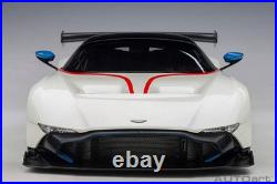 AUTOart 2019 Aston Martin Vulcan Stratus White with Blue & Red Stripes 118 70261
