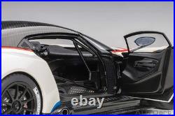 AUTOart 2019 Aston Martin Vulcan Stratus White with Blue & Red Stripes 118 70261