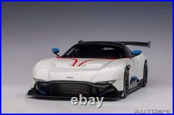 AUTOart 2019 Aston Martin Vulcan Stratus White with Blue & Red Stripes 118 70261