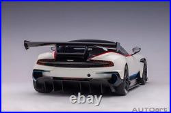 AUTOart 2019 Aston Martin Vulcan Stratus White with Blue & Red Stripes 118 70261