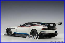 AUTOart 70261 Aston Martin Vulcan (Stratus White with Blue Stripes) 118TH Scale