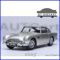 AUTOart ASTON MARTIN DB5 1/18 MODEL CAR BIRCH SILVER 70287