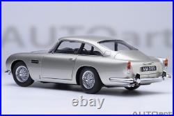 AUTOart ASTON MARTIN DB5 1/18 MODEL CAR BIRCH SILVER 70287