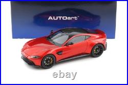 AUTOart Aston Martin Vantage 2019 Hyper Red 118 Model Car 70277