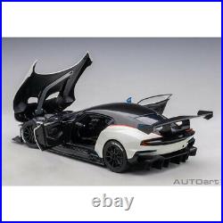 AUTOart Aston Martin Vulcan 118 Stratus White with Blue Stripes 70261