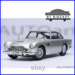AUTOart GOLDFINGER 007 JAMES BOND ASTON MARTIN DB5 1/18 MODEL CAR SILVER 70296