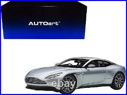 Aston Martin DB11 Right Hand Drive Skyfall Silver Blue Metallic 1/18 Model Car