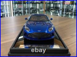 Aston Martin DB12 Coupe MotorHelix Ion Blue Limited 99 Pcs 1/18 Resin Aston Martin DB12 Coupe MotorHelix Ion Blue Limited 99 Pcs 1/18 Resin