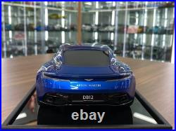 Aston Martin DB12 Coupe MotorHelix Ion Blue Limited 99 Pcs 1/18 Resin Aston Martin DB12 Coupe MotorHelix Ion Blue Limited 99 Pcs 1/18 Resin
