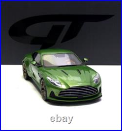 Aston Martin DB12 Vantage Coupe 2023 Green / Silver-Gray 118 GT466 GT-Spirit
