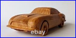 Aston Martin DB4 114 wood scale model car vehicle sculpture replica oldtimer