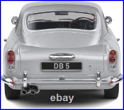 Aston Martin DB5 1964 Silver Birch Solido 1/18 Scale Diecast S1807101 10 in