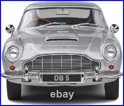 Aston Martin DB5 1964 Silver Birch Solido 1/18 Scale Diecast S1807101 10 in