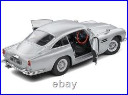 Aston Martin DB5 1964 silver birch diecast model car S1807101 Solido 118