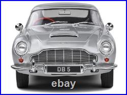 Aston Martin DB5 1964 silver birch diecast model car S1807101 Solido 118