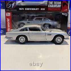 Aston Martin DB5 Damage with Bullet Holes Limited (James Bond 007) 1/18 Scale