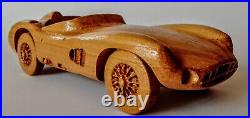 Aston Martin DBR1 1956 113 WOOD CAR SCALE MODEL AUTOMOBILIA REPLICA OLDTIMER