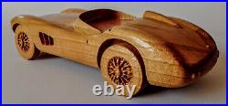 Aston Martin DBR1 1956 113 WOOD CAR SCALE MODEL AUTOMOBILIA REPLICA OLDTIMER