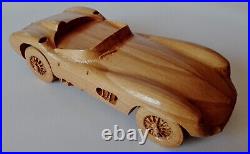 Aston Martin DBR1 1956 113 WOOD CAR SCALE MODEL AUTOMOBILIA REPLICA OLDTIMER