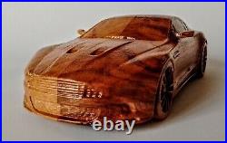 Aston Martin DBS 116 Wooden Scale Model Car Vehicle Sculpture Replica Oldtimer