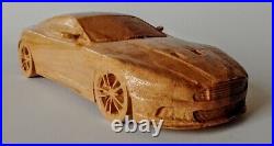 Aston Martin DBS 116 Wooden Scale Model Car Vehicle Sculpture Replica Oldtimer