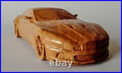 Aston Martin DBS 116 wooden scale model car vehicle sculpture replica limited