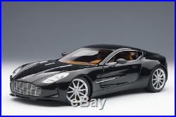 Aston Martin One 77 in Black Pearl 118 Scale by Auto Art