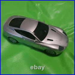 Aston Martin V12 Vanquish 1/43 Scale Model Silver with Display Case