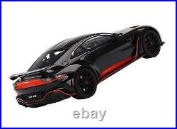 Aston Martin V12 Vantage RHD (Right Hand Drive) Jet Black With Red Accents 1/18