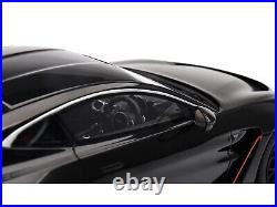 Aston Martin V12 Vantage RHD Right Hand Drive Jet Black with Red Accents 1/18