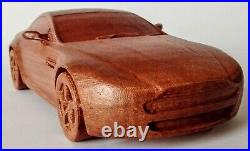 Aston Martin V8 Vantage 116 wood scale car model collectible replica edition