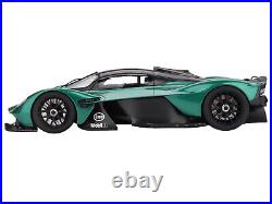 Aston Martin Valkyrie Aston Martin Racing Green Metallic w Black Top 1/18 Model