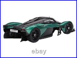 Aston Martin Valkyrie Aston Martin Racing Green Metallic w Black Top 1/18 Model