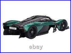 Aston Martin Valkyrie Aston Martin Racing Green Metallic with Black Top 1/18 Mod