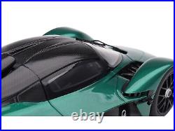 Aston Martin Valkyrie Aston Martin Racing Green Metallic with Black Top 1/18 Mod