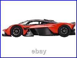 Aston Martin Valkyrie Maximum Orange with Black Top 1/18 Model Car by Top Speed