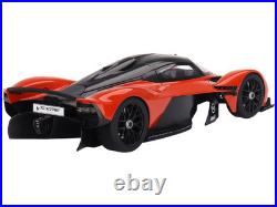 Aston Martin Valkyrie Maximum Orange with Black Top 1/18 Model Car by Top Speed Aston Martin Valkyrie Maximum Orange with Black Top 1/18 Model Car by Top Speed
