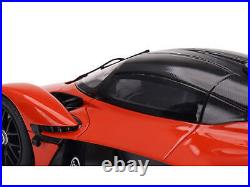 Aston Martin Valkyrie Maximum Orange with Black Top 1/18 Model Car by Top Speed Aston Martin Valkyrie Maximum Orange with Black Top 1/18 Model Car by Top Speed