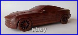 Aston Martin Vanquish V12 116 Wood Scale Model Car Replica Oldtimer Vintage Toy