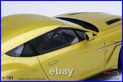Aston Martin Vanquish Zagato Cosmopolitan Yellow in1118 Scale by Topspeed