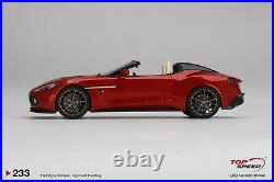 Aston Martin Vanquish Zagato Speedster Lava Red in 118 scale by Top Speed
